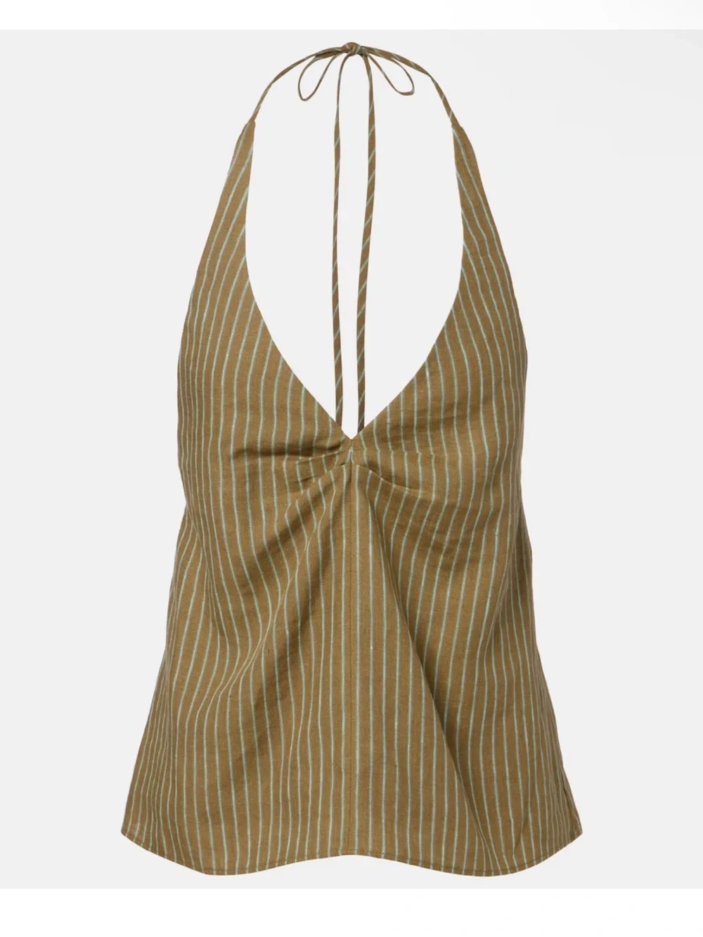 NWT STAUD Corso Linen Top + Paddle Shorts Set Porto Stripe Size S